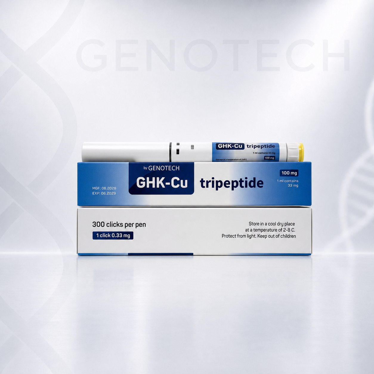 Genotech GHK-Cu 100мг шприц-ручка (Трипептид меди)