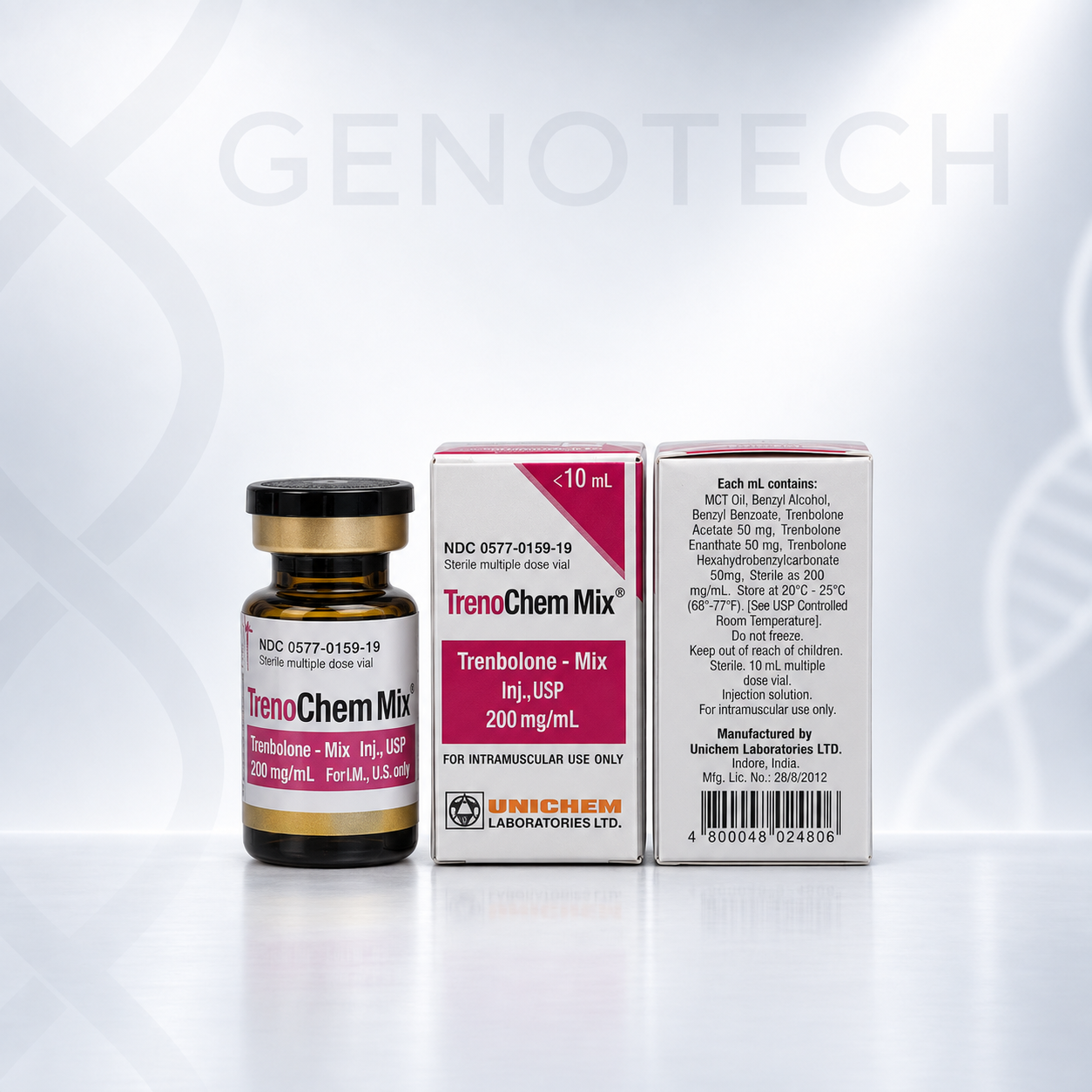 Unichem TrenoChem Mix Тренболон Микс 200 мг/мл 10 мл